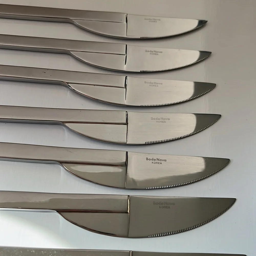 Vintage Boda Nova Stockholm pattern set of 7 Knives